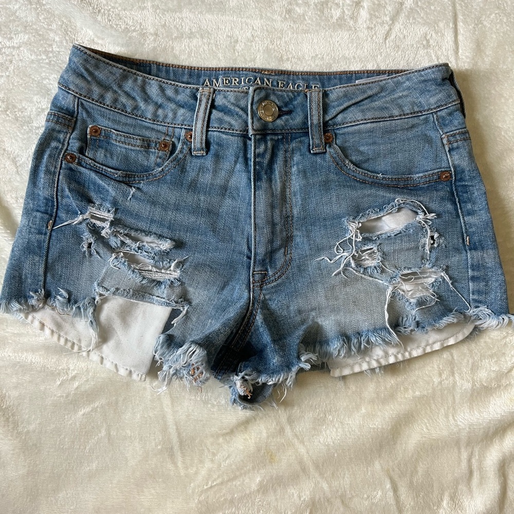 American Eagle Low Rise Denim Shorts